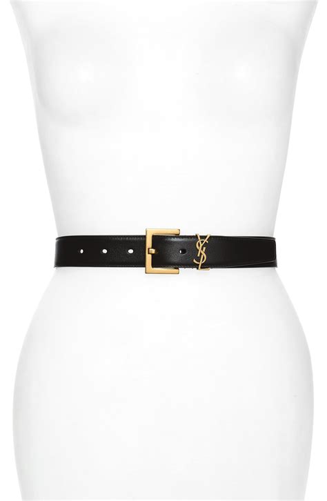 ysl camel belt|Saint Laurent YSL Cintura Leather Belt .